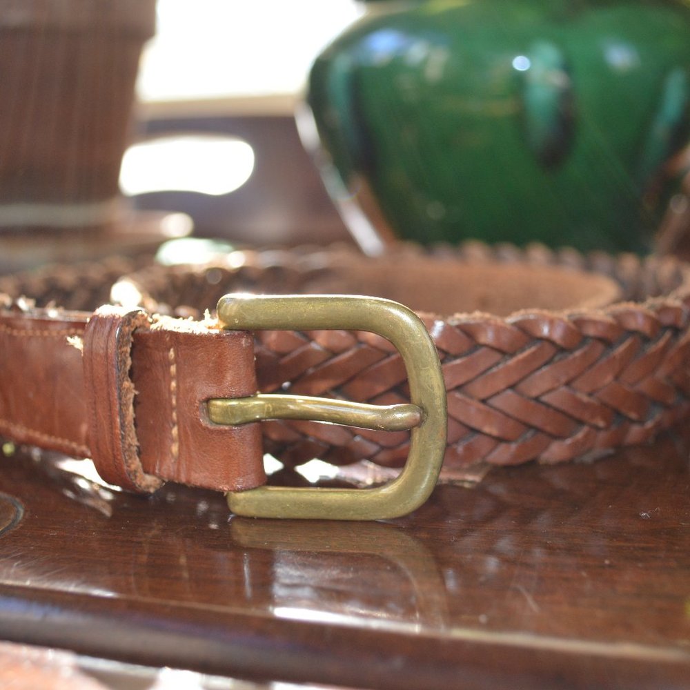 LL Bean Belt Leather Vintage XS